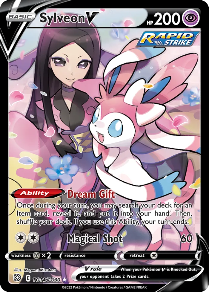 Sylveon V #TG14 Brilliant Stars Pokemon card