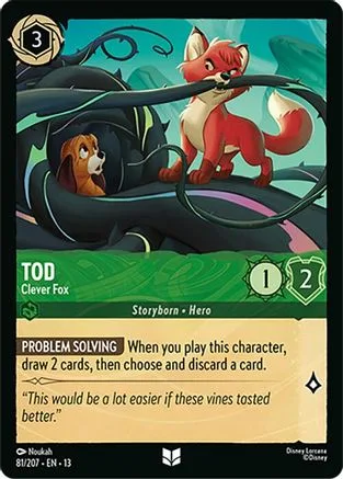 Tod #081 Attack of the Vine! Disney Lorcana card