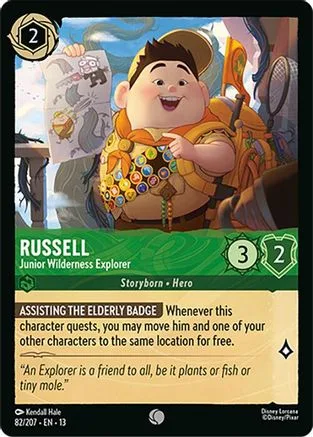 Russell #082 Attack of the Vine! Disney Lorcana card