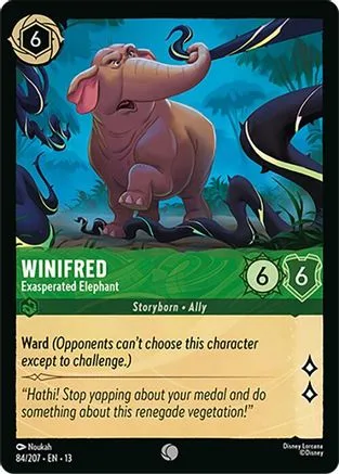Winifred #084 Attack of the Vine! Disney Lorcana card
