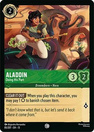 Aladdin #085 Attack of the Vine! Disney Lorcana card