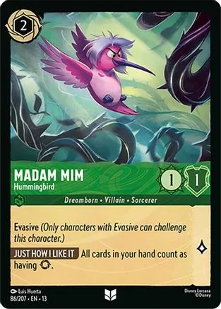 Madam Mim #086 Attack of the Vine! Disney Lorcana card