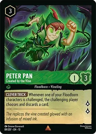 Peter Pan #089 Attack of the Vine! Disney Lorcana card