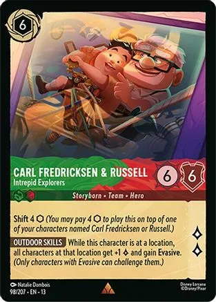 Carl Fredricksen & Russell #098 Attack of the Vine! Disney Lorcana card