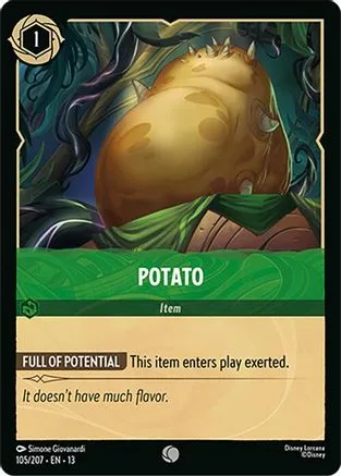 Potato #105 Attack of the Vine! Disney Lorcana card