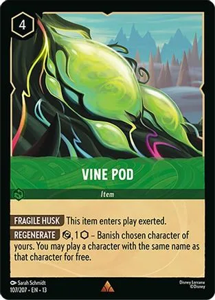 Vine Pod #107 Attack of the Vine! Disney Lorcana card