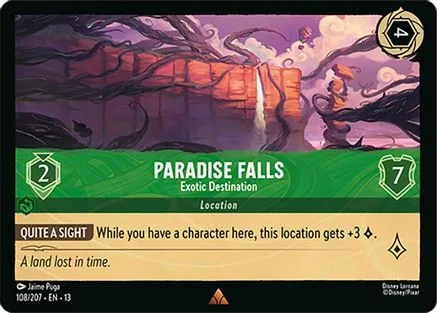 Paradise Falls #108 Attack of the Vine! Disney Lorcana card