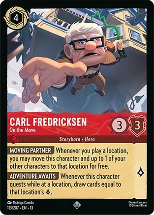 Carl Fredricksen #113 Attack of the Vine! Disney Lorcana card