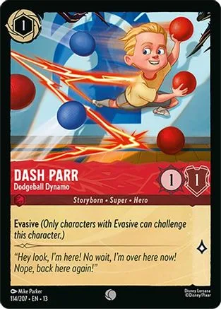 Dash Parr #114 Attack of the Vine! Disney Lorcana card