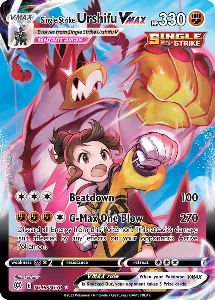 Single Strike Urshifu VMAX #TG19 Brilliant Stars Pokemon card