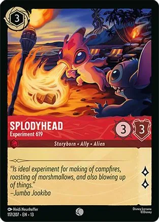 Splodyhead #117 Attack of the Vine! Disney Lorcana card