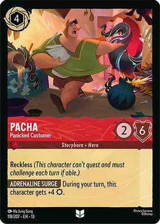 Pacha #118 Attack of the Vine! Disney Lorcana card
