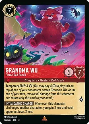 Grandma Wu #120 Attack of the Vine! Disney Lorcana card