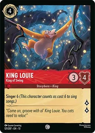 King Louie #121 Attack of the Vine! Disney Lorcana card