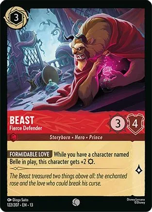 Beast #122 Attack of the Vine! Disney Lorcana card