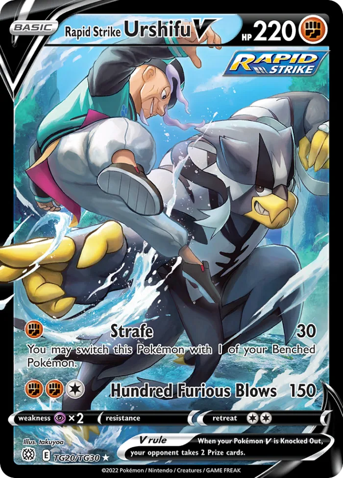 Rapid Strike Urshifu V #TG20 Brilliant Stars Pokemon card