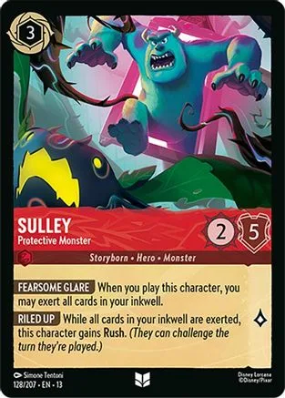 Sulley #128 Attack of the Vine! Disney Lorcana card