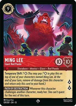 Ming Lee #129 Attack of the Vine! Disney Lorcana card