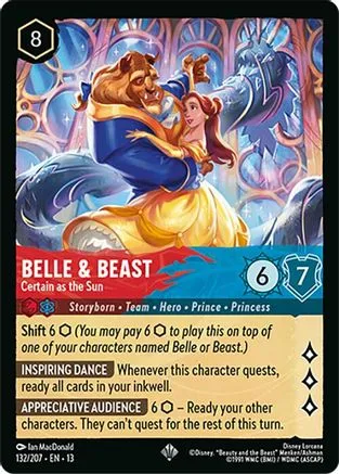 Belle & Beast #132 Attack of the Vine! Disney Lorcana card