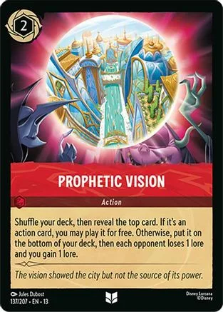 Prophetic Vision #137 Attack of the Vine! Disney Lorcana card