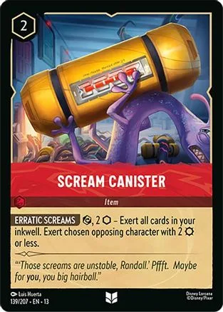 Scream Canister #139 Attack of the Vine! Disney Lorcana card