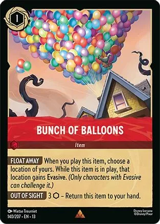 Bunch of Balloons #140 Attack of the Vine! Disney Lorcana card