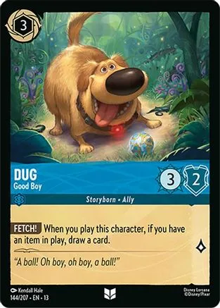 Dug #144 Attack of the Vine! Disney Lorcana card