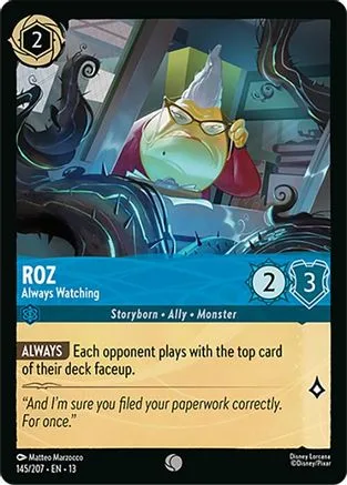 Roz #145 Attack of the Vine! Disney Lorcana card
