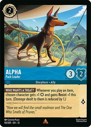 Alpha #151 Attack of the Vine! Disney Lorcana card