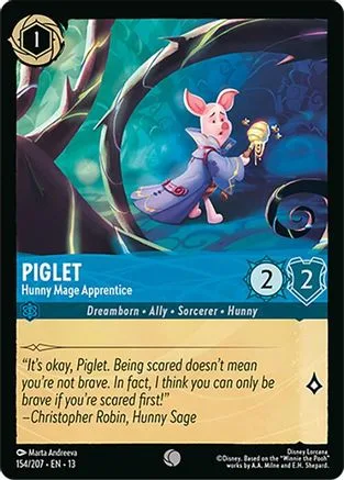Piglet #154 Attack of the Vine! Disney Lorcana card