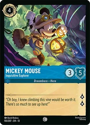 Mickey Mouse #155 Attack of the Vine! Disney Lorcana card