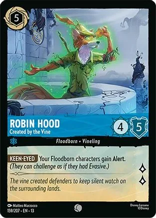 Robin Hood #159 Attack of the Vine! Disney Lorcana card