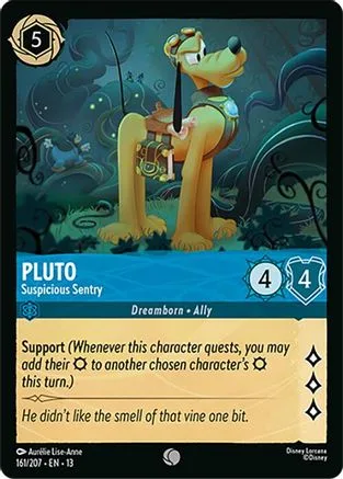 Pluto #161 Attack of the Vine! Disney Lorcana card