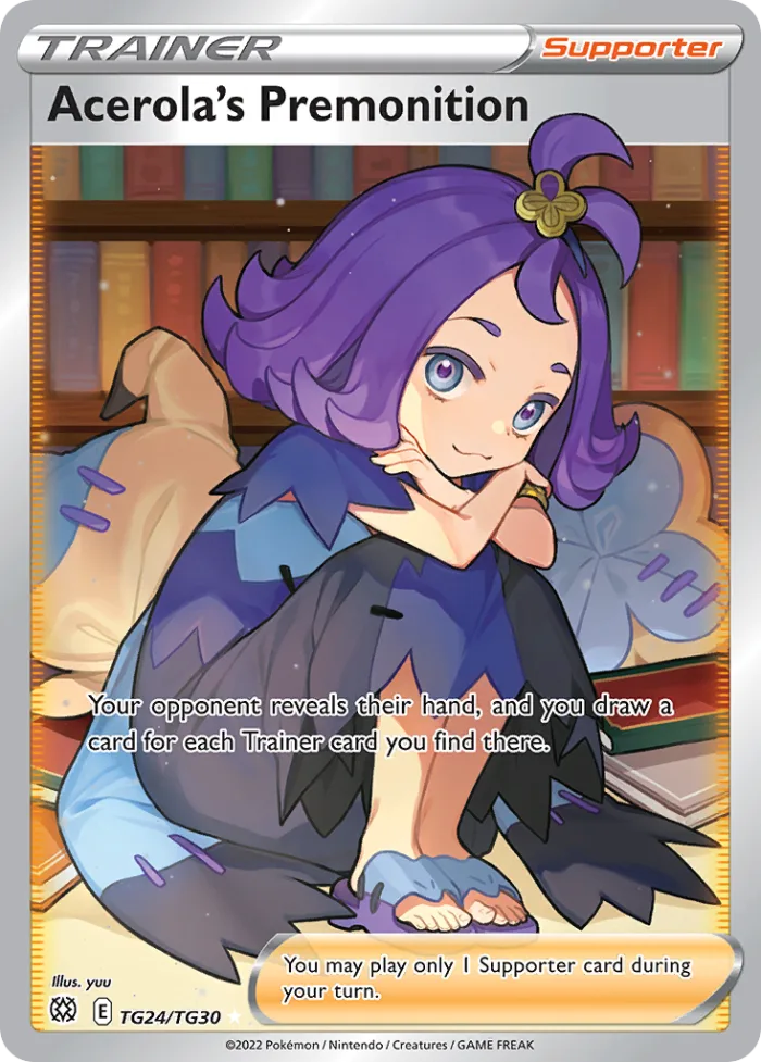 Acerola's Premonition #TG24 Brilliant Stars Pokemon card