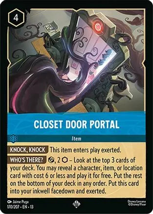 Closet Door Portal #170 Attack of the Vine! Disney Lorcana card