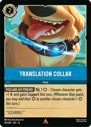 Translation Collar #173 Attack of the Vine! Disney Lorcana card