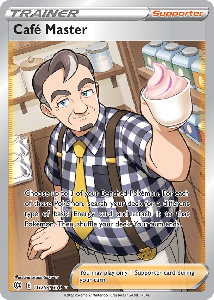Café Master #TG25 Brilliant Stars Pokemon card