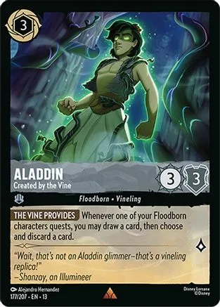 Aladdin #177 Attack of the Vine! Disney Lorcana card