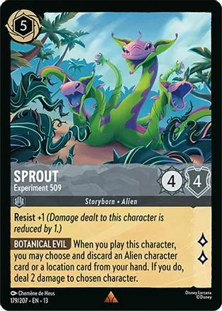 Sprout #179 Attack of the Vine! Disney Lorcana card