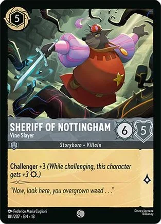 Sheriff of Nottingham #181 Attack of the Vine! Disney Lorcana card