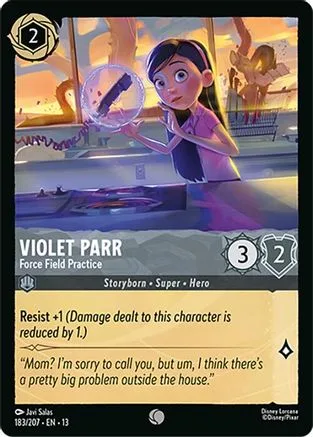 Violet Parr #183 Attack of the Vine! Disney Lorcana card