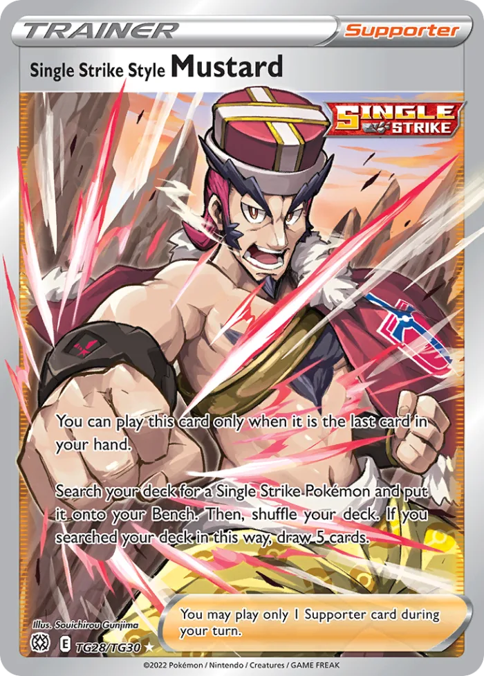 Single Strike Style Mustard #TG28 Brilliant Stars Pokemon card