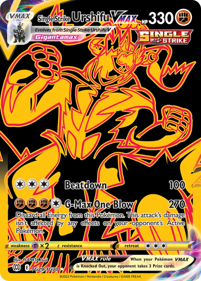 Single Strike Urshifu VMAX #TG29 Brilliant Stars Pokemon card