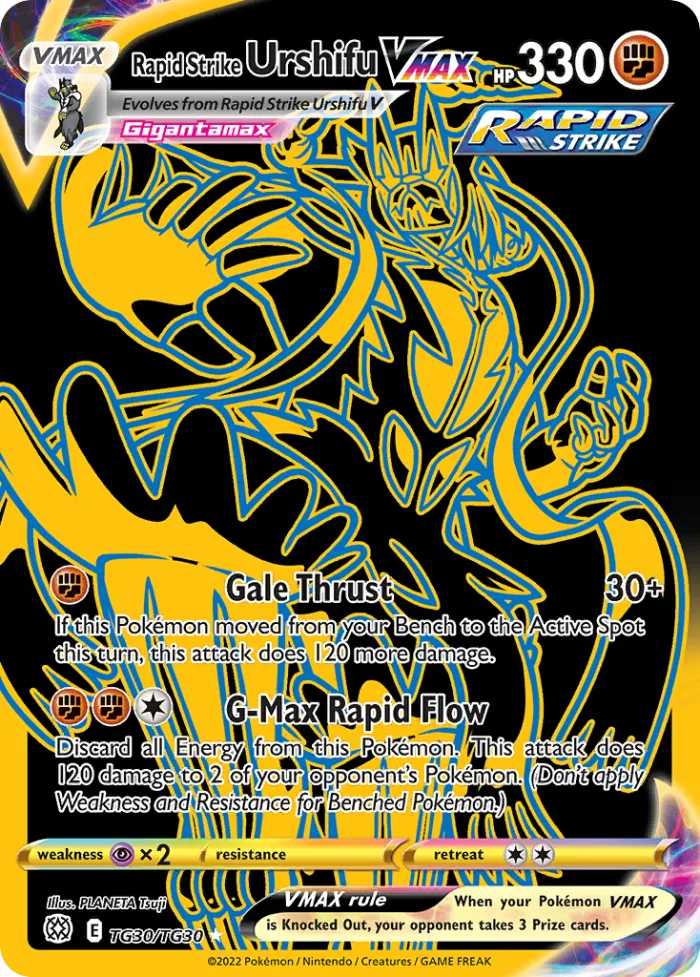 Rapid Strike Urshifu VMAX #TG30 Brilliant Stars Pokemon card