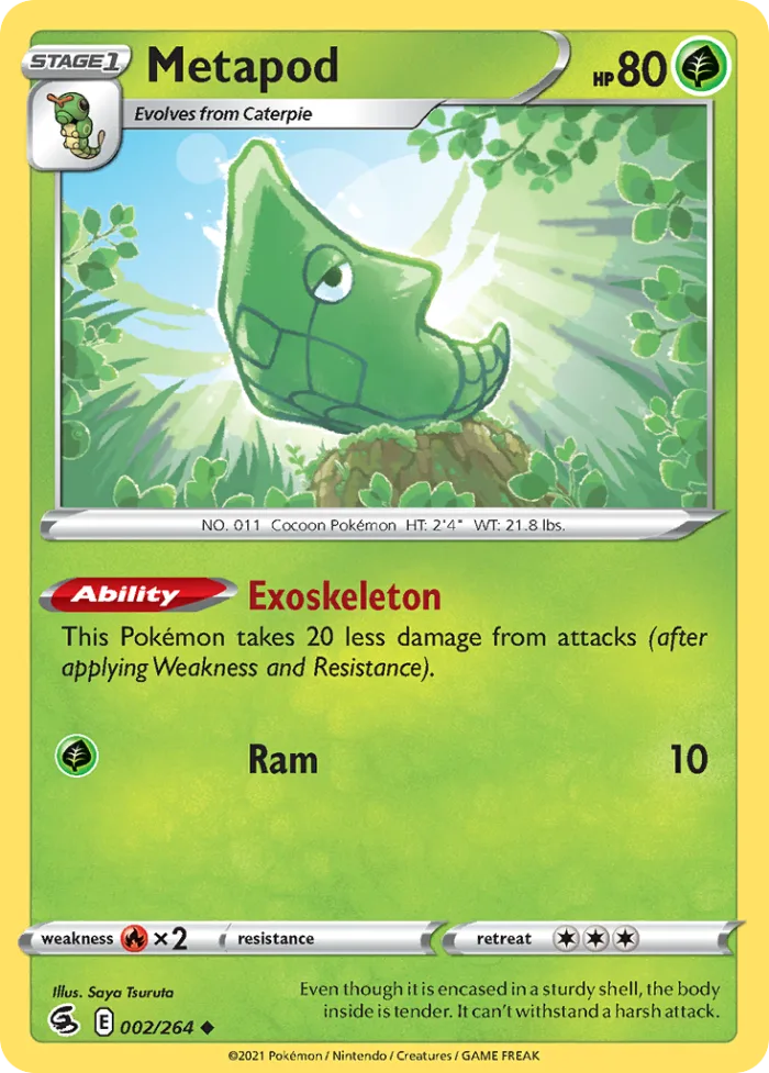 Metapod #2 Fusion Strike Pokemon card