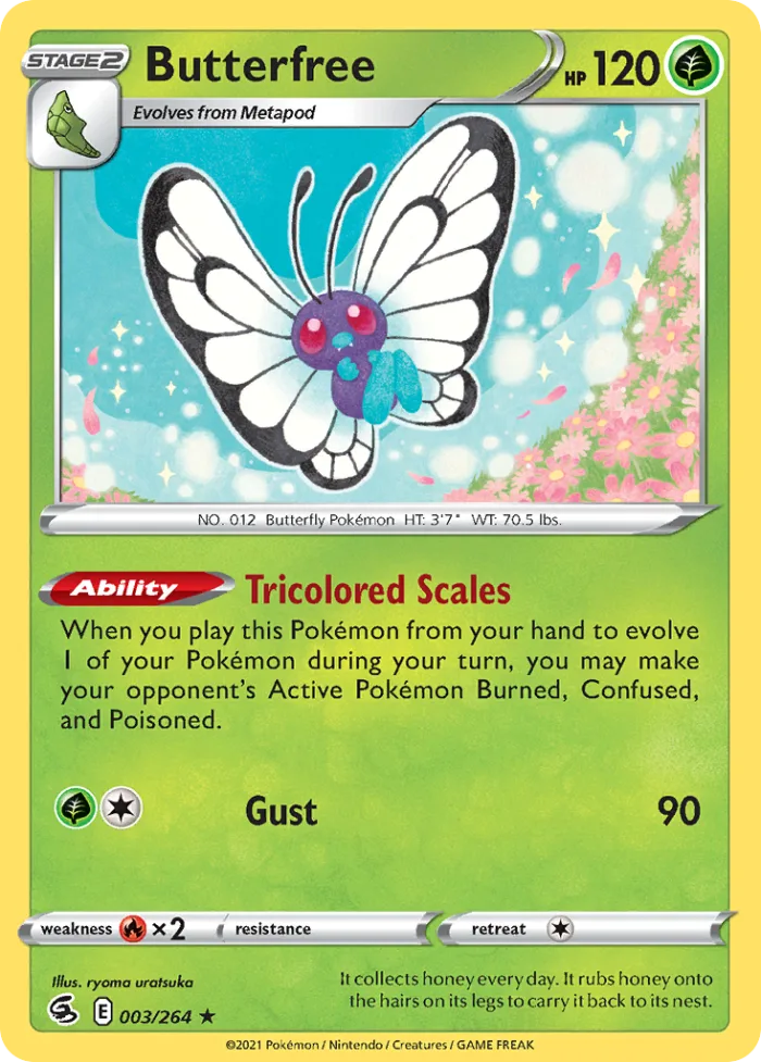 Butterfree #3 Fusion Strike Pokemon card