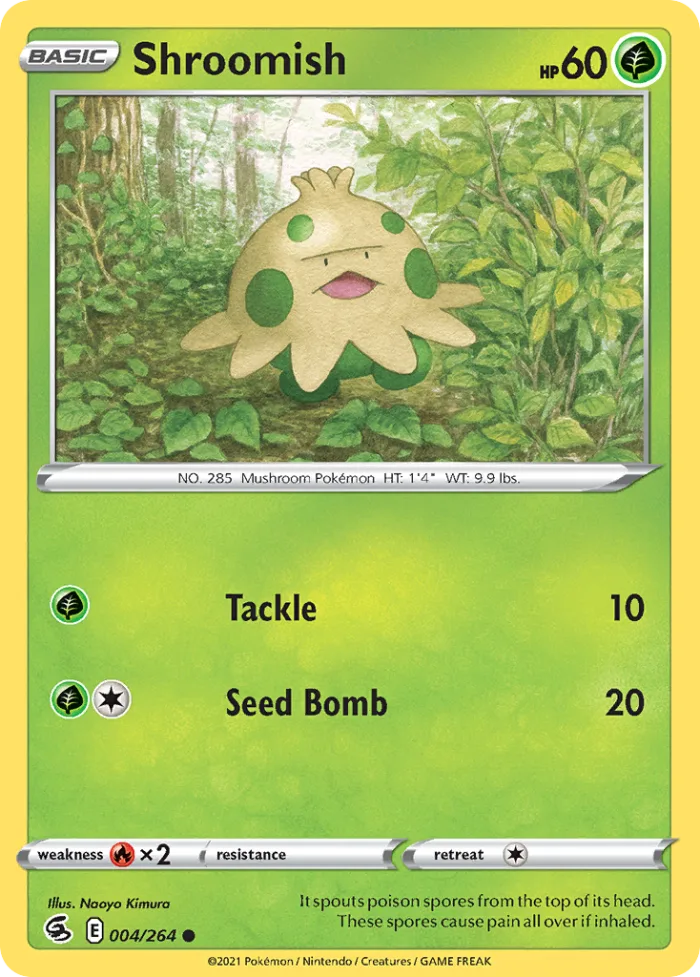Shroomish #4 Fusion Strike Pokemon card