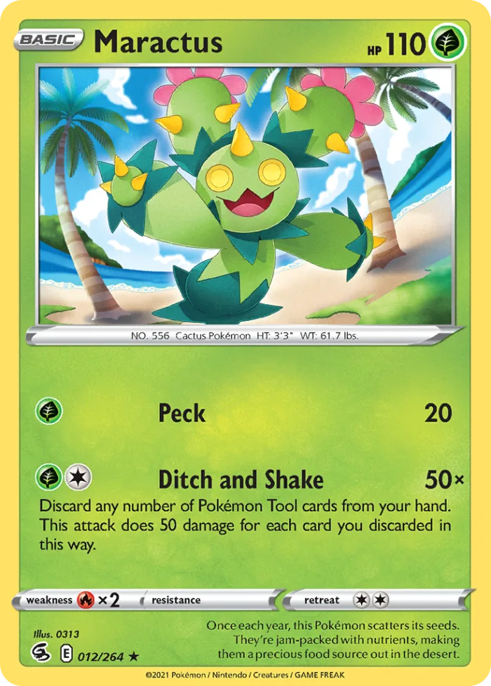 Maractus #12 Fusion Strike Pokemon card