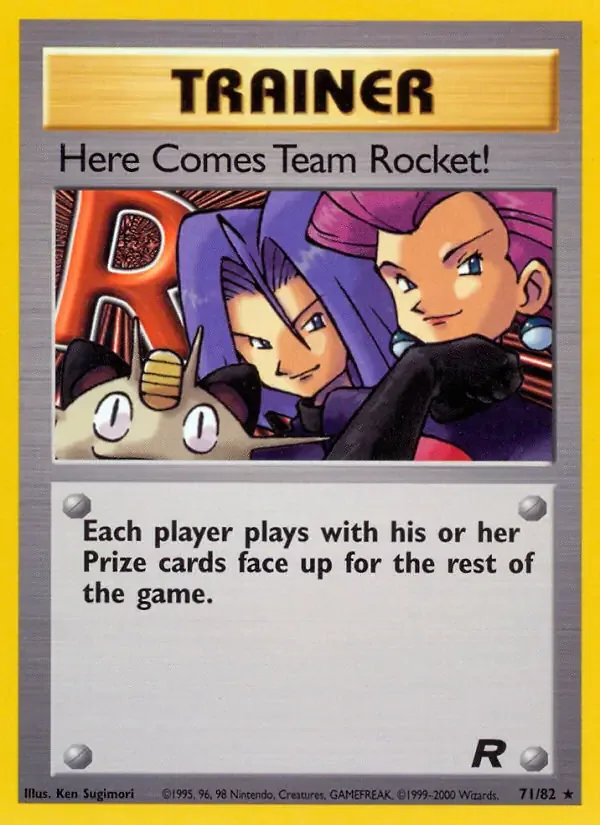 Here Comes Team Rocket! #71 Secret Rare Team Rocket Pokemon card
