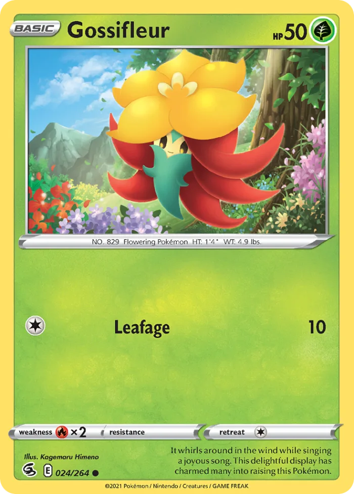 Gossifleur #24 Fusion Strike Pokemon card